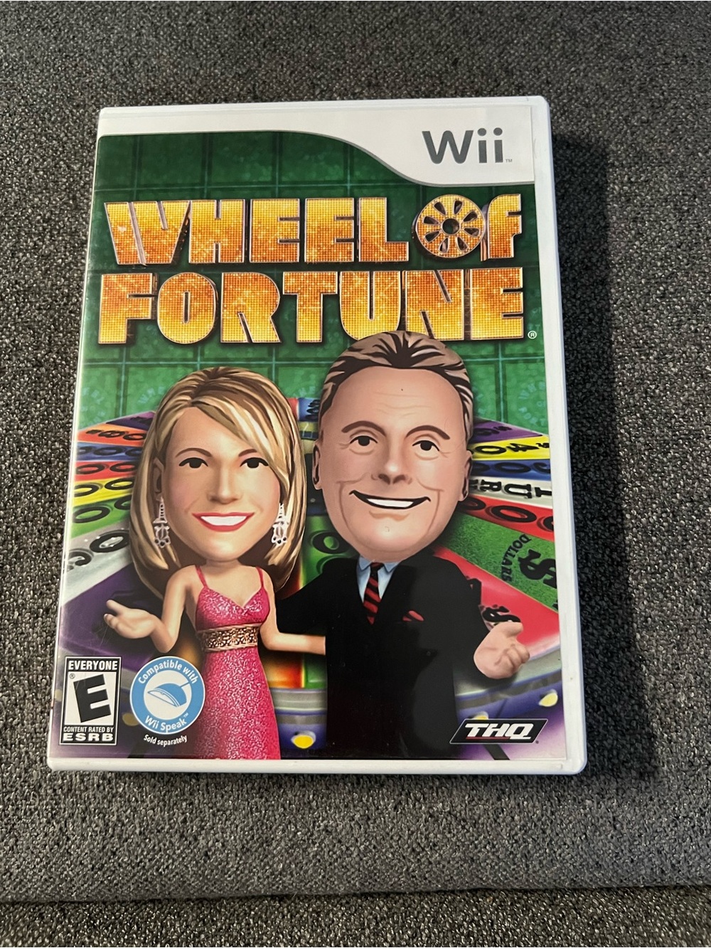 Nintendo Wheel of Fortune Wii Game — Green, Gold, White